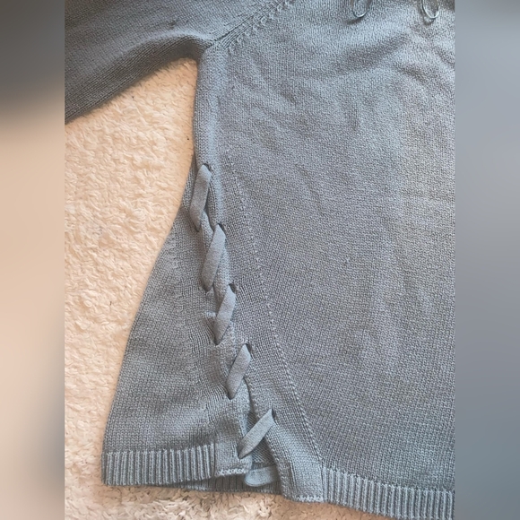 Rock & Republic lace up sweater - Picture 2 of 7